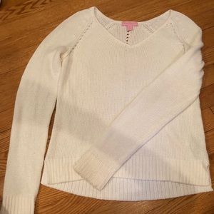 Lilly Pulitzer White sweater